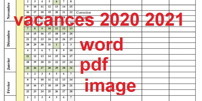 liste des vacances scolaires pour l&rsquo;année 2020 2021