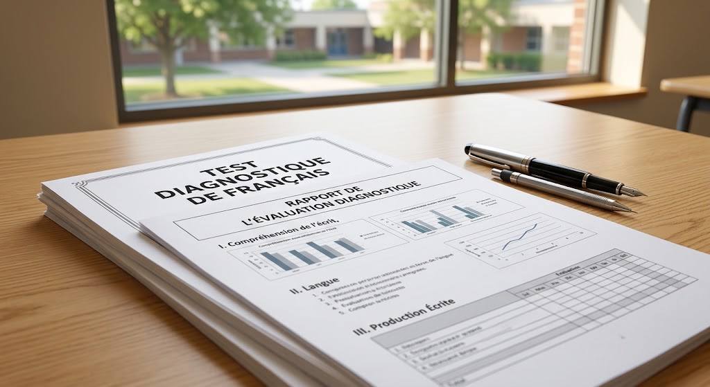 exemple de rapport de test diagnostique pour les professeurs de français